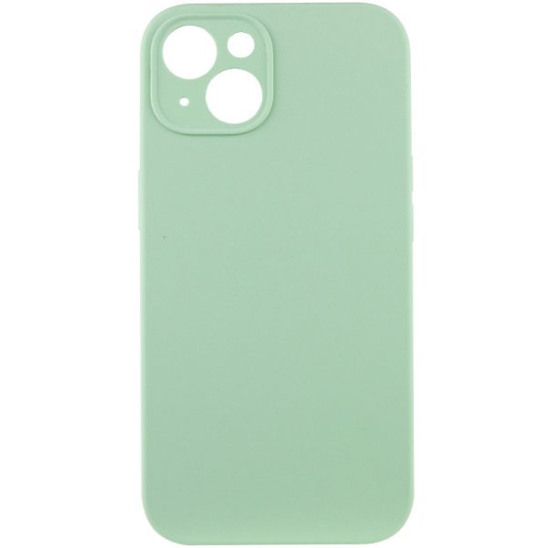 Чохол для iPhone 15 Зелений Silicone Case Full Camera Protective NO LOGO