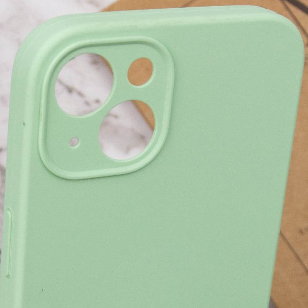 Чохол для iPhone 15 Зелений Silicone Case Full Camera Protective NO LOGO - Зображення 5