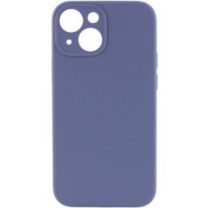 Чохол для iPhone 15 Сірий Silicone Case Full Camera Protective NO LOGO