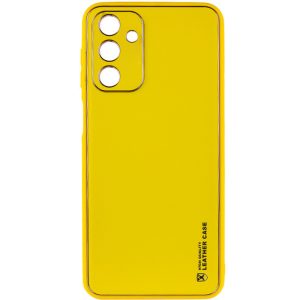 Шкіряний чохол для Samsung Galaxy A25 5G Жовтий Xshield