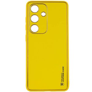 Шкіряний чохол для Samsung Galaxy A35 Жовтий Xshield