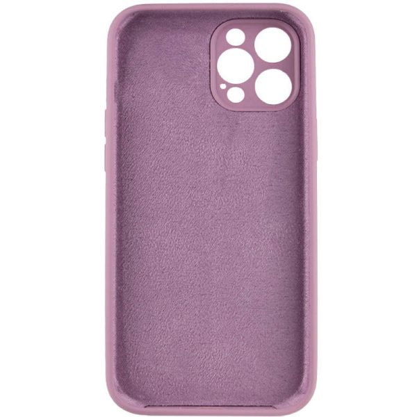 Чохол для iPhone 12 Pro Max Ліловий Silicone Case Full Camera Protective NO LOGO - Зображення 4