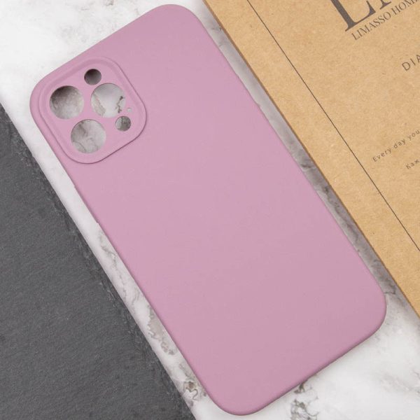Чохол для iPhone 12 Pro Max Ліловий Silicone Case Full Camera Protective NO LOGO - Зображення 5
