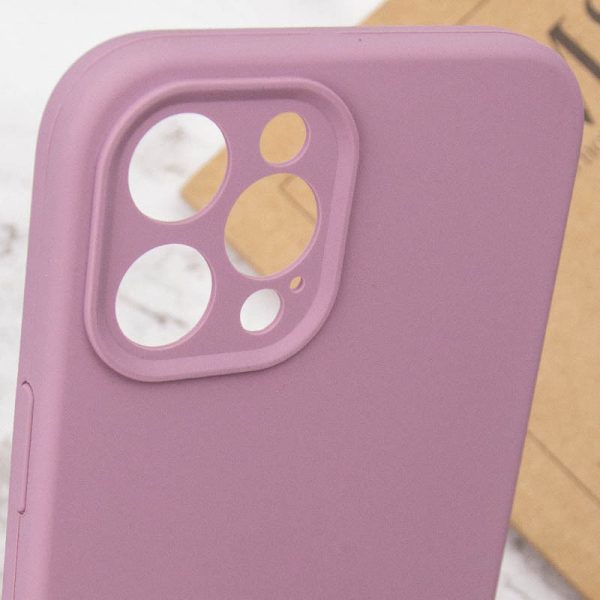 Чохол для iPhone 12 Pro Max Ліловий Silicone Case Full Camera Protective NO LOGO - Зображення 6