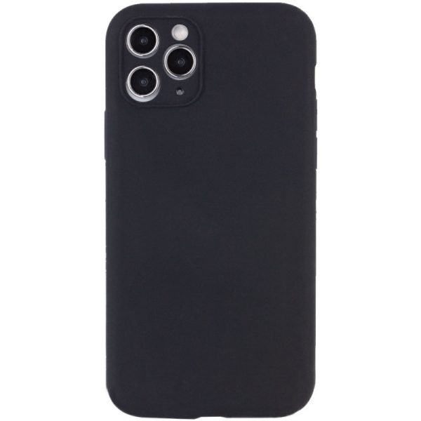 Чохол для iPhone 12 Pro Max Чорний Silicone Case Full Camera Protective NO LOGO
