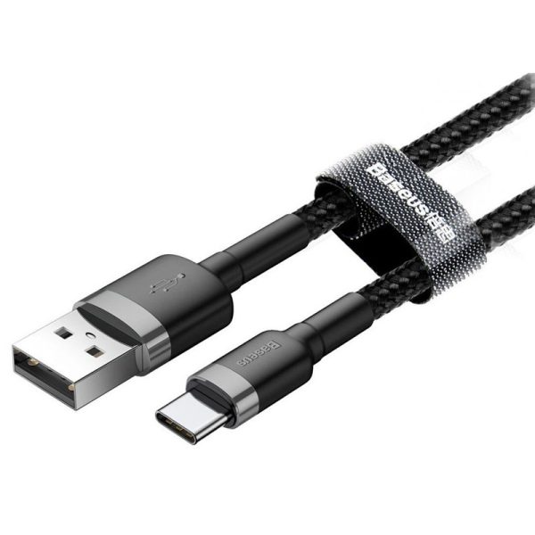 Дата кабель Baseus Cafule Type-C Cable 2A (2m) (CATKLF-C) - Зображення 3
