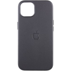 Шкіряний чохол для Apple iPhone 13 Midnight Leather Case with MagSafe and Animation