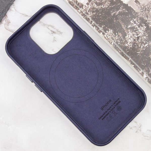 Шкіряний чохол для Apple iPhone 14 Pro Max Ink Leather Case with MagSafe and Animation - Зображення 6