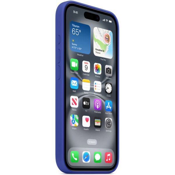 Чохол для iPhone 16 Pro Max Ultramarine Silicone case with Magsafe and Animation (button) - Зображення 4