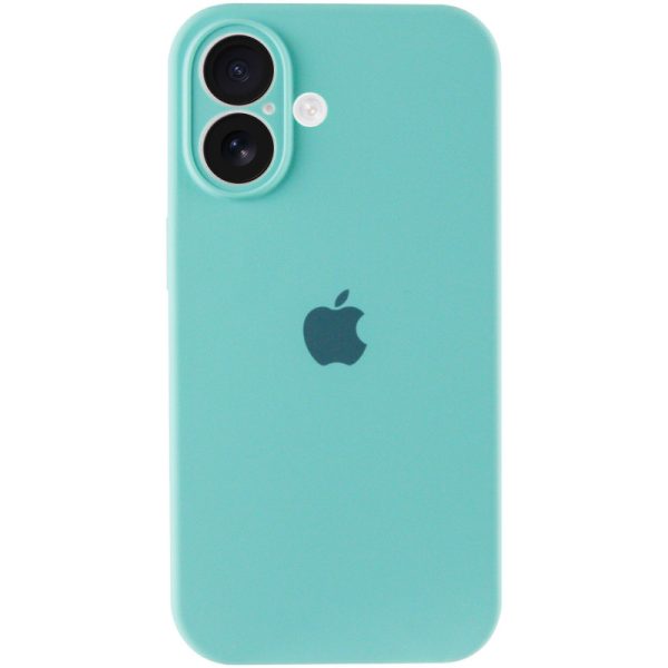 Чохол для iPhone 16 Бірюзовий Silicone Case Full Camera Protective - Зображення 2