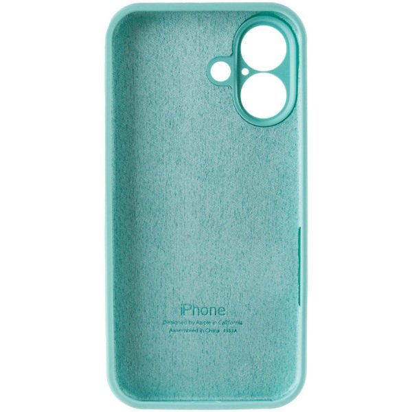 Чохол для iPhone 16 Бірюзовий Silicone Case Full Camera Protective - Зображення 6