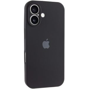 Чохол для iPhone 16 Чорний Silicone Case Full Camera Protective
