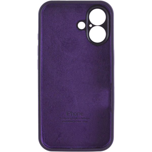 Чохол для iPhone 16 Фіолетовий Silicone Case Full Camera Protective - Зображення 6