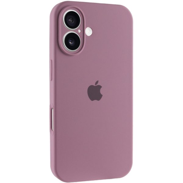 Чохол для iPhone 16 Ліловий Silicone Case Full Camera Protective