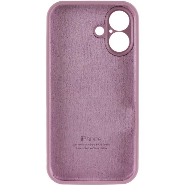 Чохол для iPhone 16 Ліловий Silicone Case Full Camera Protective - Зображення 6