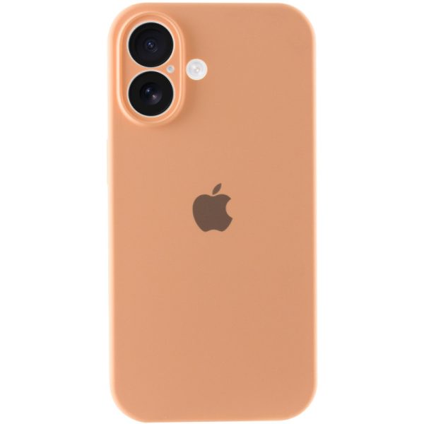 Чохол для iPhone 16 Помаранчевий Silicone Case Full Camera Protective - Зображення 5