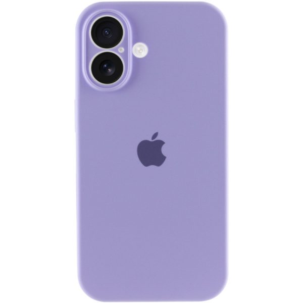 Чохол для iPhone 16 Фіолетовий Silicone Case Full Camera Protective - Зображення 2