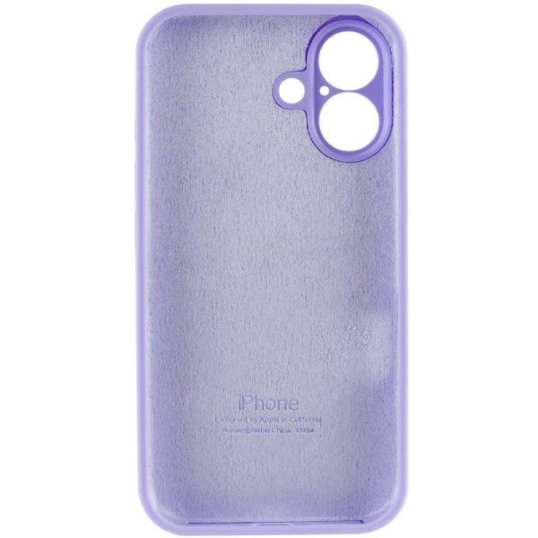 Чохол для iPhone 16 Фіолетовий Silicone Case Full Camera Protective - Зображення 5