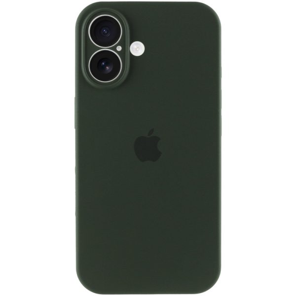Чохол для iPhone 16 Зелений Silicone Case Full Camera Protective - Зображення 5
