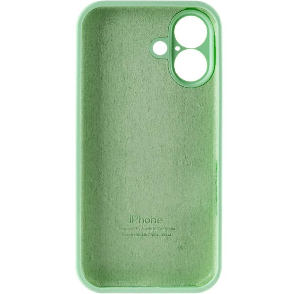 Чохол для iPhone 16 Зелений Silicone Case Full Camera Protective - Зображення 6
