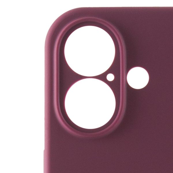 Чохол для iPhone 16 Plus Бордовий Silicone Case Full Camera Protective - Зображення 4