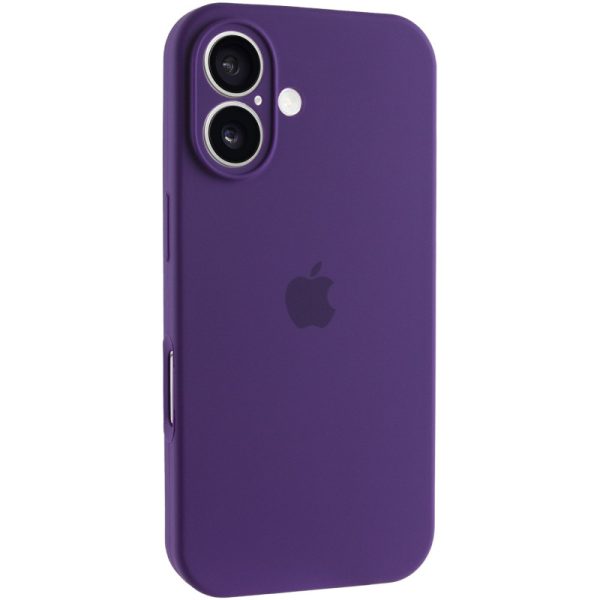 Чохол для iPhone 16 Plus Фіолетовий Silicone Case Full Camera Protective