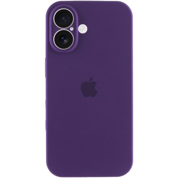 Чохол для iPhone 16 Plus Фіолетовий Silicone Case Full Camera Protective - Зображення 4
