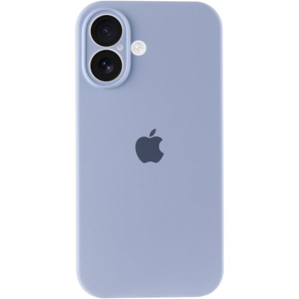 Чохол для iPhone 16 Plus Блакитний Silicone Case Full Camera Protective - Зображення 2