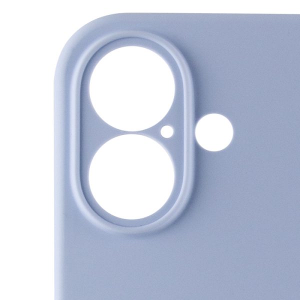 Чохол для iPhone 16 Plus Блакитний Silicone Case Full Camera Protective - Зображення 3
