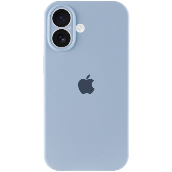 Чохол для iPhone 16 Plus Блакитний Silicone Case Full Camera Protective - Зображення 2