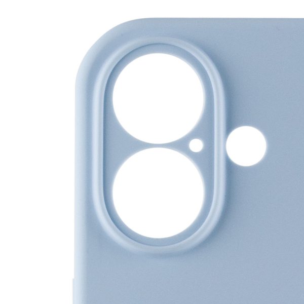 Чохол для iPhone 16 Plus Блакитний Silicone Case Full Camera Protective - Зображення 6