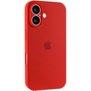 Чохол для iPhone 16 Plus Червоний Silicone Case Full Camera Protective