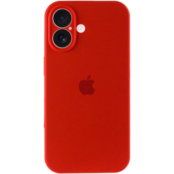 Чохол для iPhone 16 Plus Червоний Silicone Case Full Camera Protective - Зображення 2