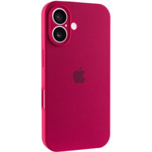 Чохол для iPhone 16 Plus Червоний Silicone Case Full Camera Protective