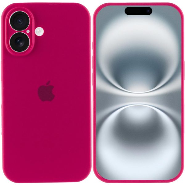 Чохол для iPhone 16 Plus Червоний Silicone Case Full Camera Protective - Зображення 2