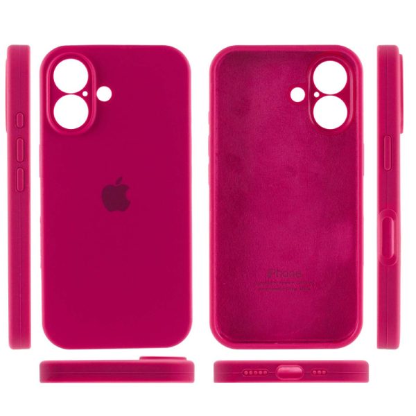 Чохол для iPhone 16 Plus Червоний Silicone Case Full Camera Protective - Зображення 3