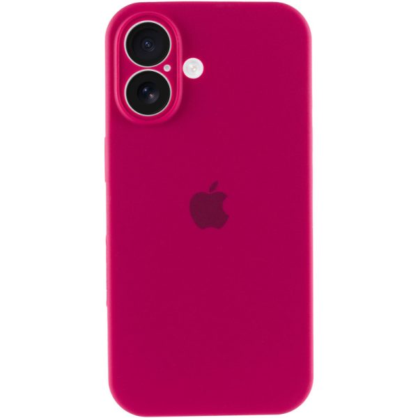 Чохол для iPhone 16 Plus Червоний Silicone Case Full Camera Protective - Зображення 5