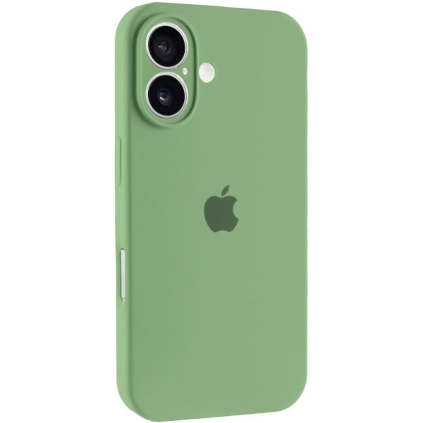 Чохол для iPhone 16 Plus М'ятний Silicone Case Full Camera Protective