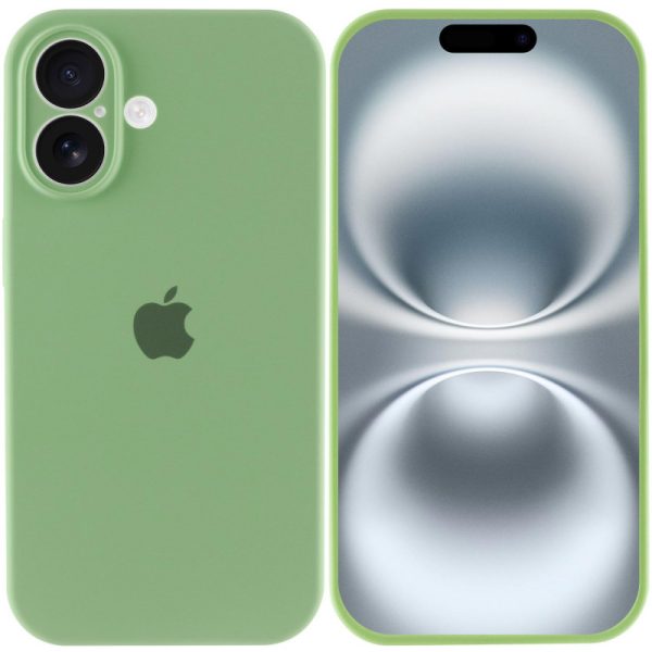 Чохол для iPhone 16 Plus М'ятний Silicone Case Full Camera Protective - Зображення 2