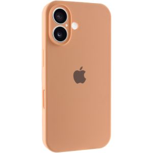 Чохол для iPhone 16 Plus Помаранчевий Silicone Case Full Camera Protective