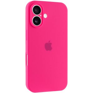 Чохол для iPhone 16 Plus Рожевий Silicone Case Full Camera Protective