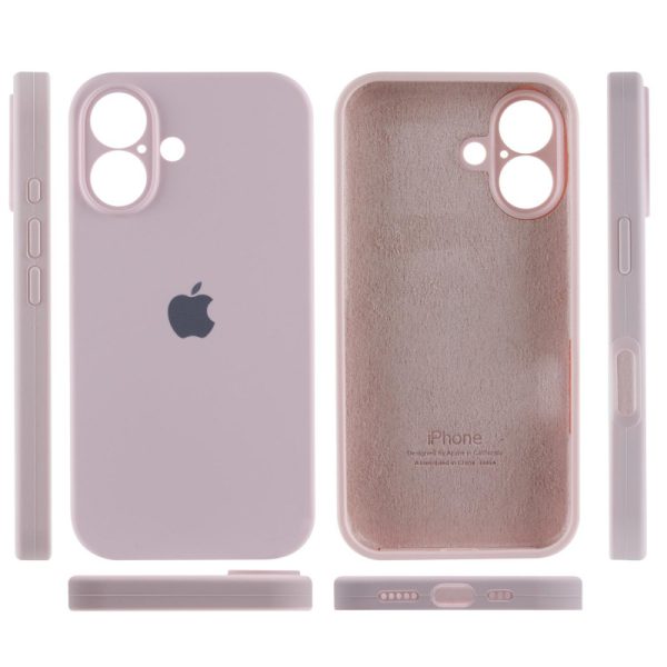 Чохол для iPhone 16 Plus Рожевий Silicone Case Full Camera Protective - Зображення 3