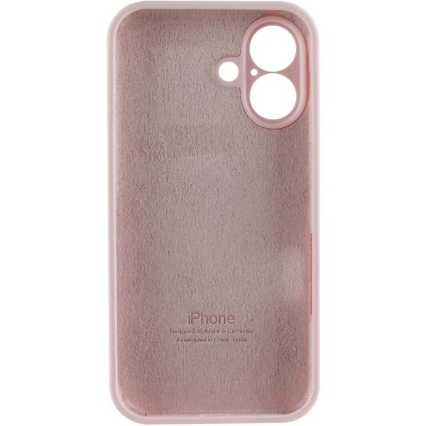 Чохол для iPhone 16 Plus Рожевий Silicone Case Full Camera Protective - Зображення 6