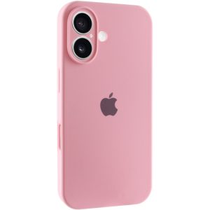 Чохол для iPhone 16 Plus Рожевий Silicone Case Full Camera Protective