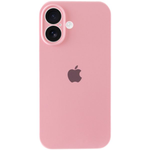 Чохол для iPhone 16 Plus Рожевий Silicone Case Full Camera Protective - Зображення 5