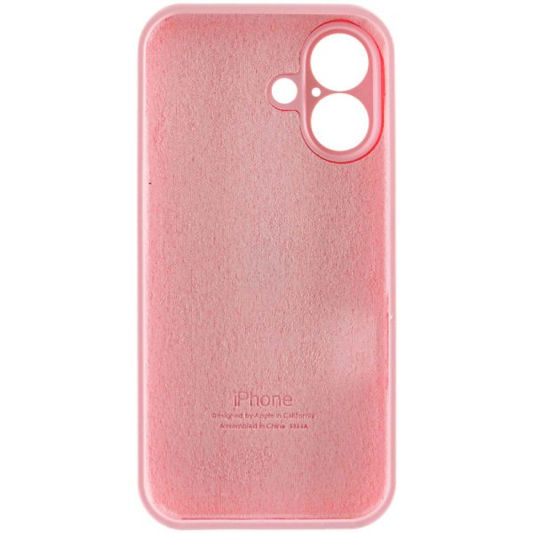 Чохол для iPhone 16 Plus Рожевий Silicone Case Full Camera Protective - Зображення 6