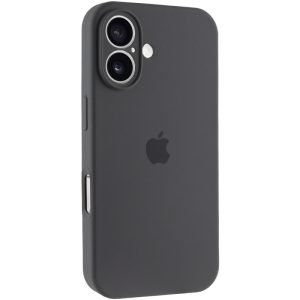 Чохол для iPhone 16 Plus Сірий Silicone Case Full Camera Protective