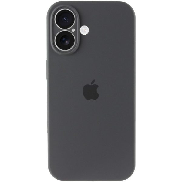 Чохол для iPhone 16 Plus Сірий Silicone Case Full Camera Protective - Зображення 2
