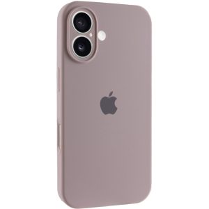 Чохол для iPhone 16 Plus Сірий Silicone Case Full Camera Protective