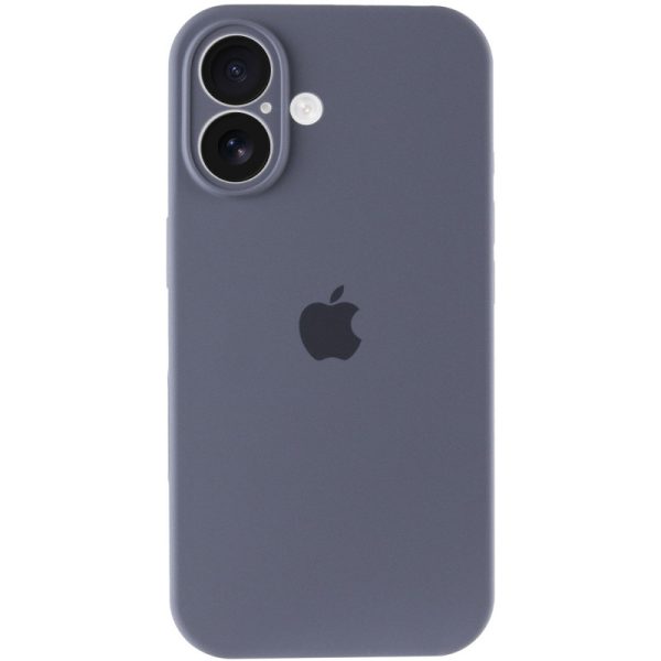 Чохол для iPhone 16 Plus Сірий Silicone Case Full Camera Protective - Зображення 4